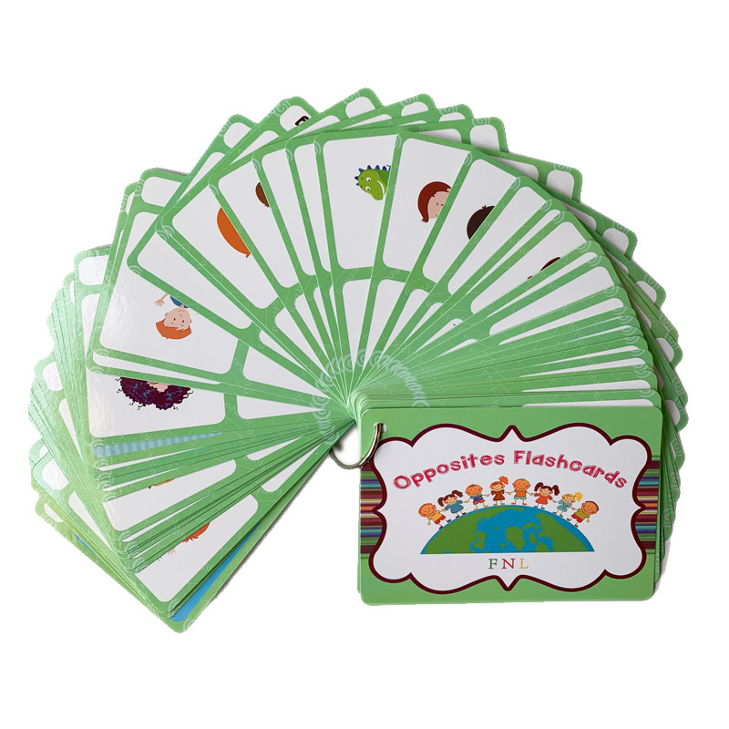Kids Education Age - The 100 Groups Opposites Flashcards English