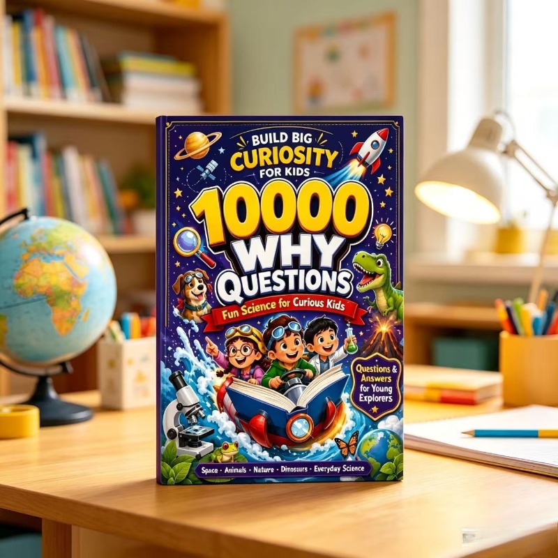 Kids Education Questions - Kids 10000 Why Questions Educational Book,