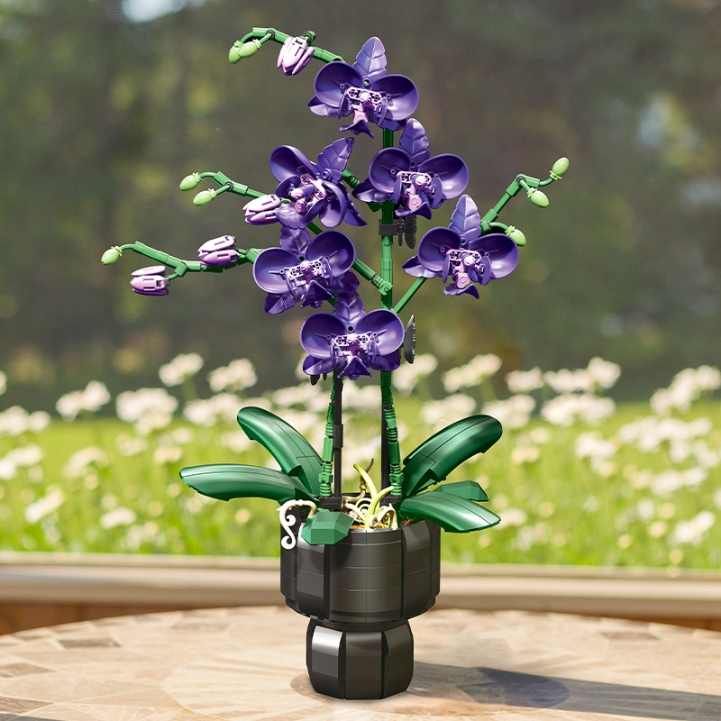 Orchid Kids Education - Orchid Plant Building Blocks Set DIY