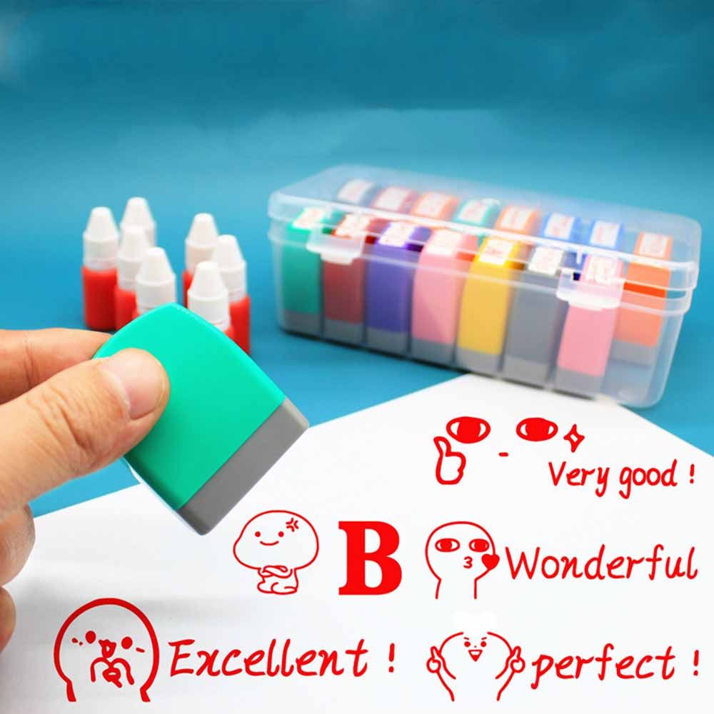 English Kids Education - Self-ink Encouragement Stamp English Commentary Stamp