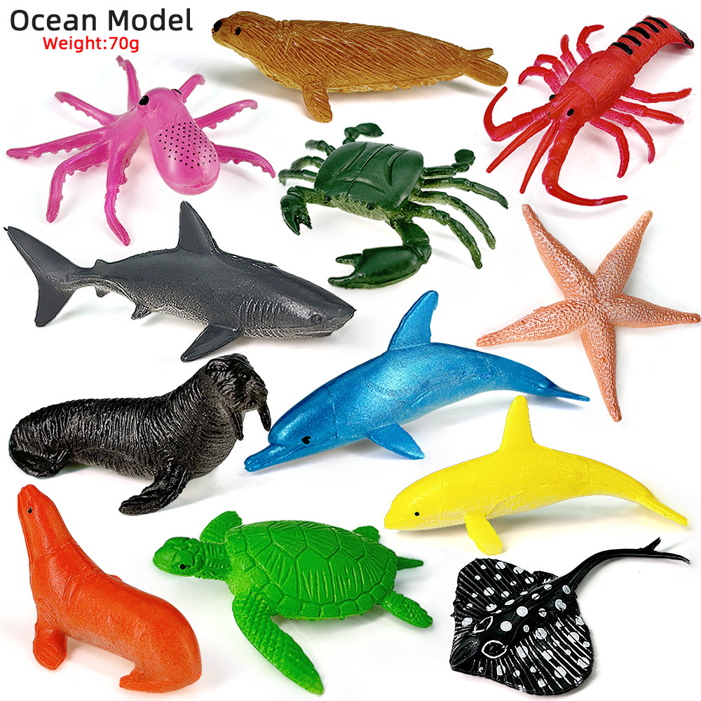 Kids Educational Game - 12pcs Ocean Sea Life Set Animals