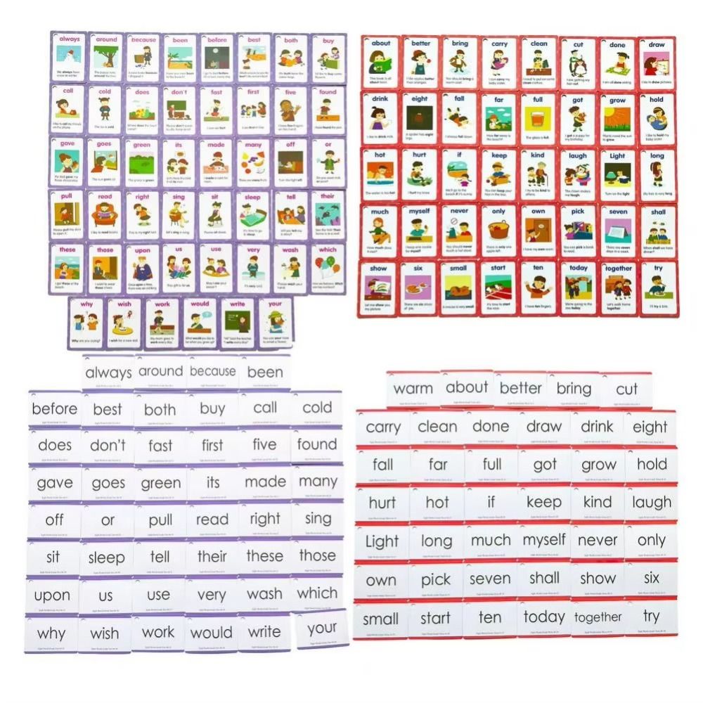 Sight Word Game - Paper Sight Word Flash Cards Animal