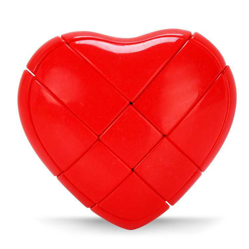 Brain Teaser Cube - YJ Heart Shaped Speed Cubes 3X3X3