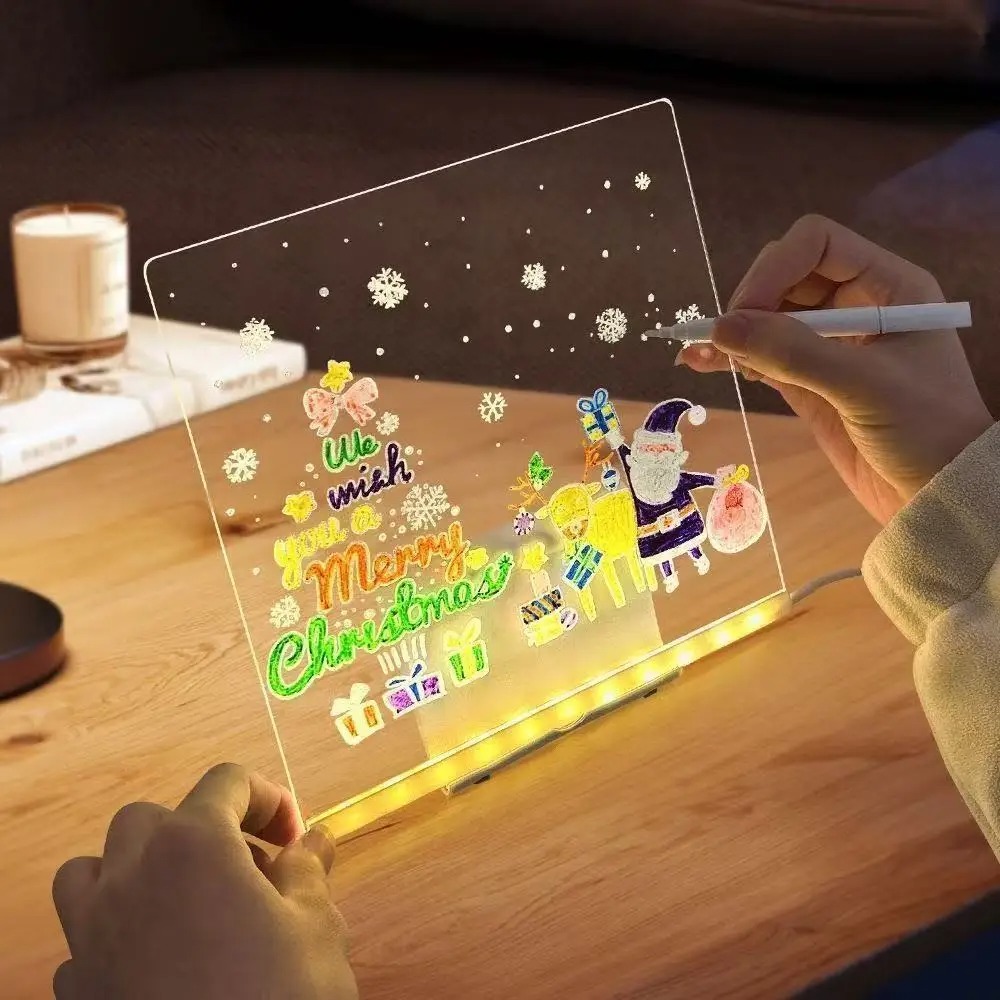 Kids Education Age - Magic Glow Kids Drawing Board: Reusable