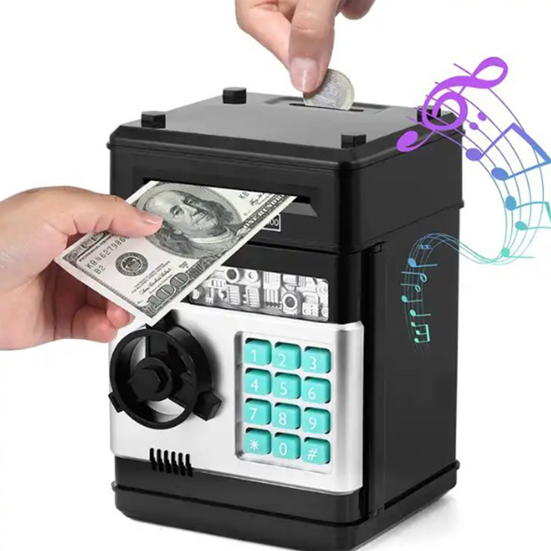 Kids Education Money - Creative Piggy Bank Automatic Mini Safe