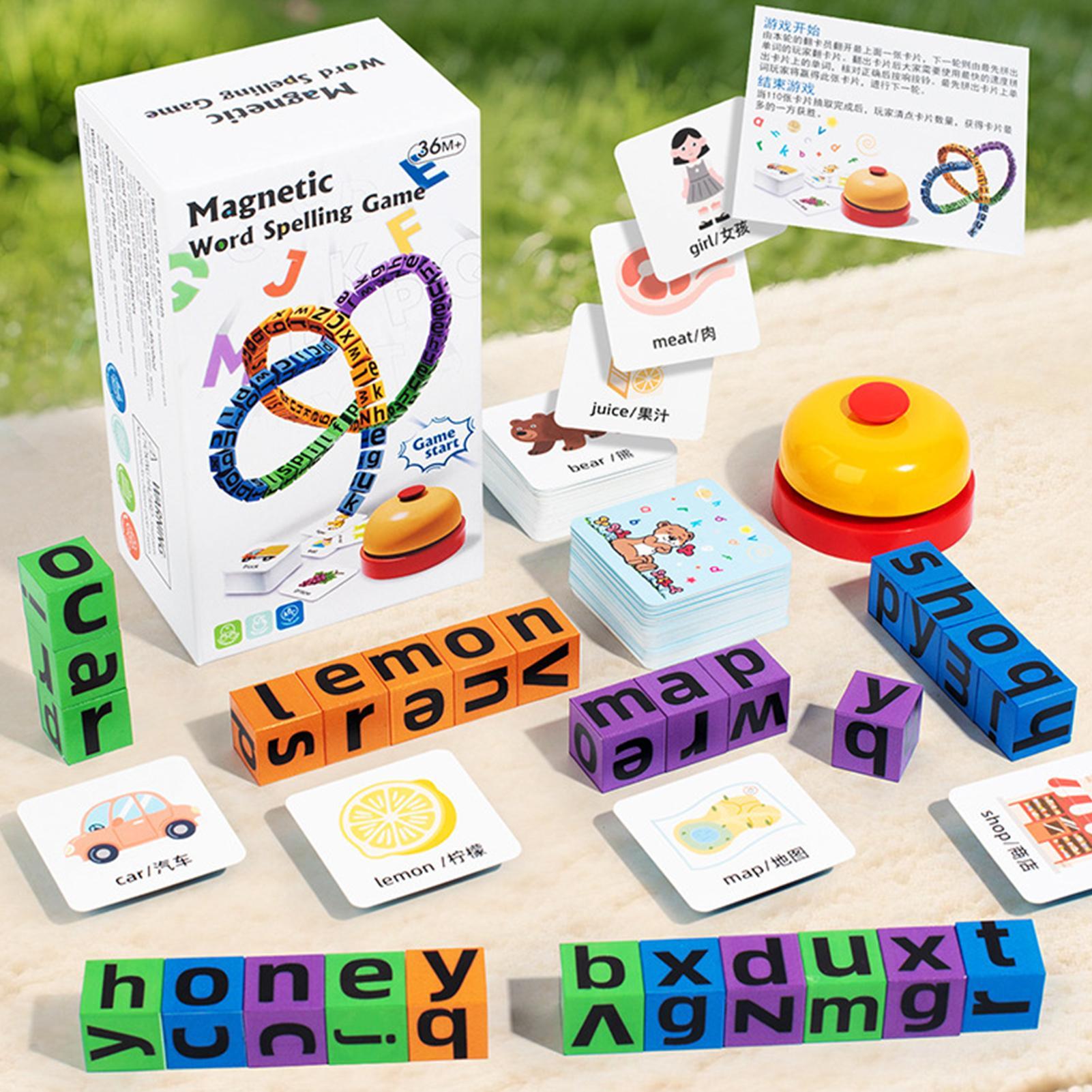 Sight Word Game - Alphabet Magnets Word Spelling Game Set