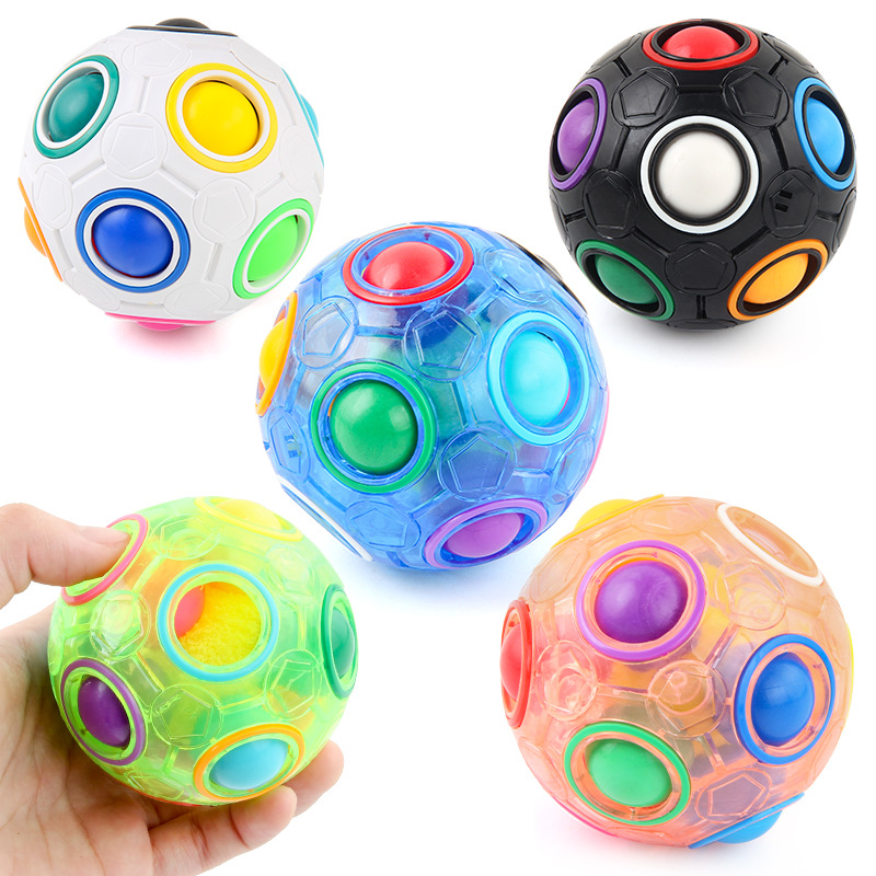 Magic Rainbow Puzzle Ball Spee - Brain Teaser Cube ulasan dan harga