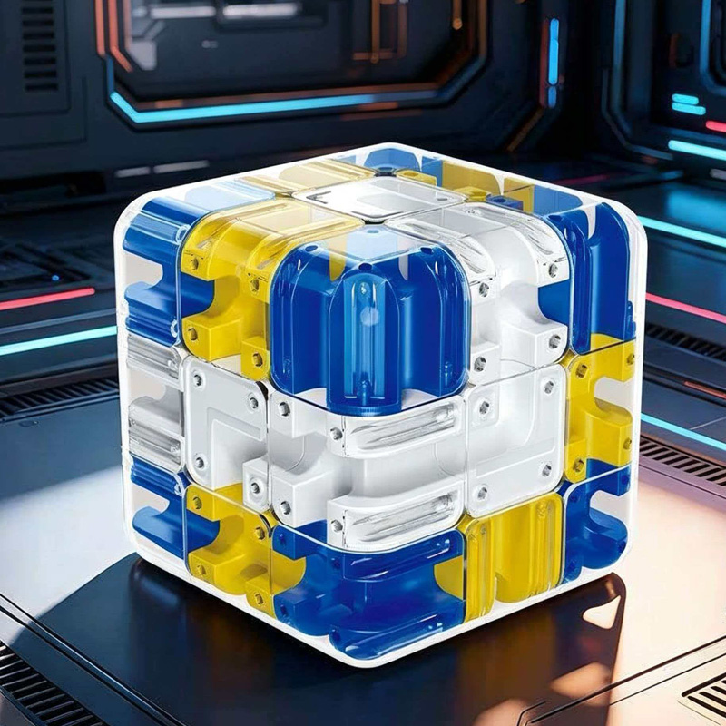 Novelty 3D Rolling Ball Maze C - Brain Teaser Cube ulasan dan harga