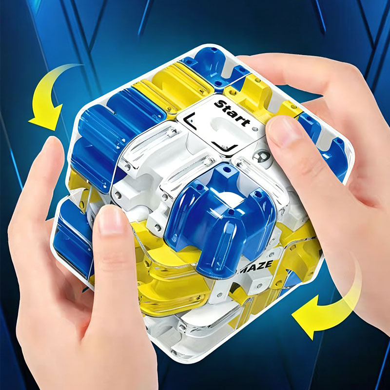 Novelty 3D Rolling Ball Maze C - Brain Teaser Cube ulasan dan harga