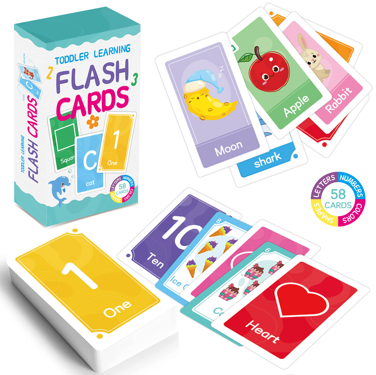 58 Pcs ABC Alphabet Flashcards - Kids Educational Game ulasan dan harga