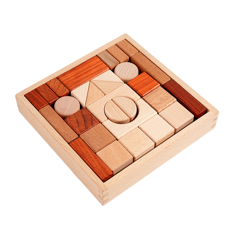 29-Piece Wood DIY Building Blo - Kids Education Age ulasan dan harga