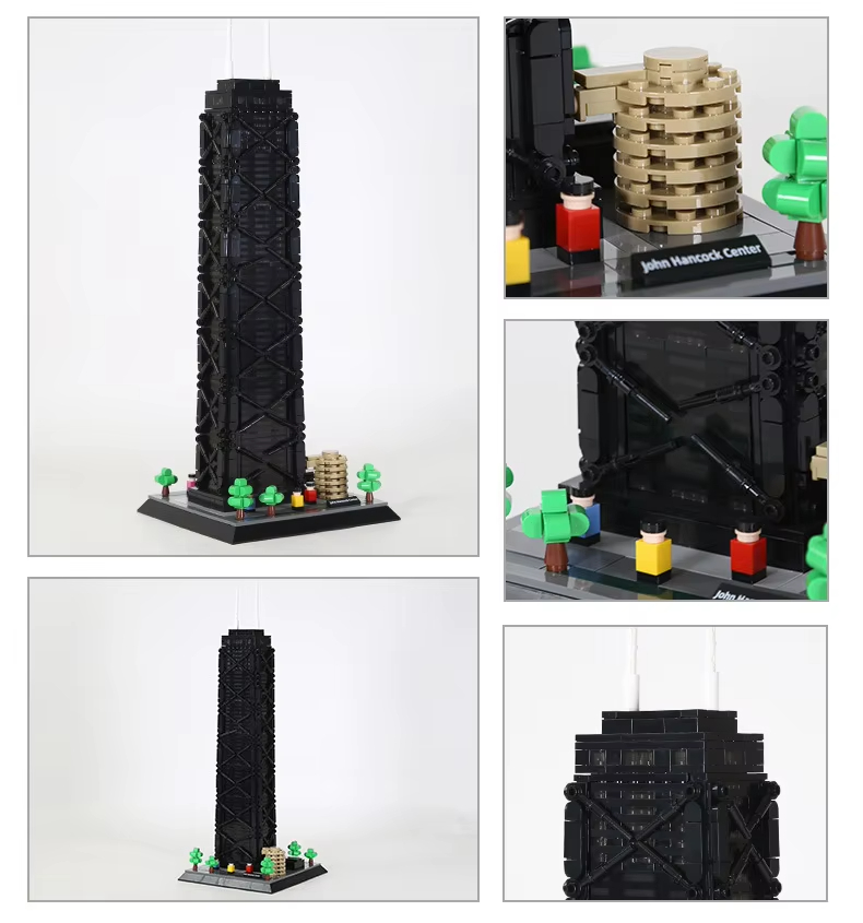 1284pcs John Hancock Center Bu - Kids Education Center ulasan dan harga