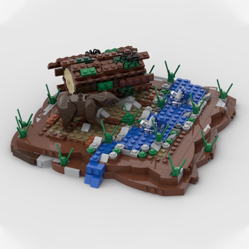 558pcs MOC Bear Fish Hunter Di - Kids Hunter Education ulasan dan harga