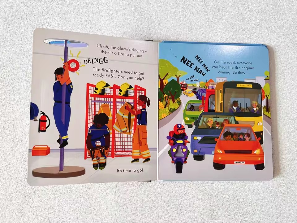 Usborne Peep Inside How A Fire - Kids Education Age ulasan dan harga