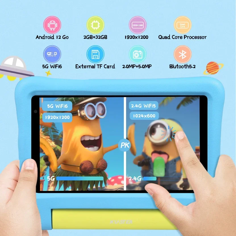 7 Inch 5G WiFi 6 Android12 A13 - Kids Education Software For Pc ulasan dan harga