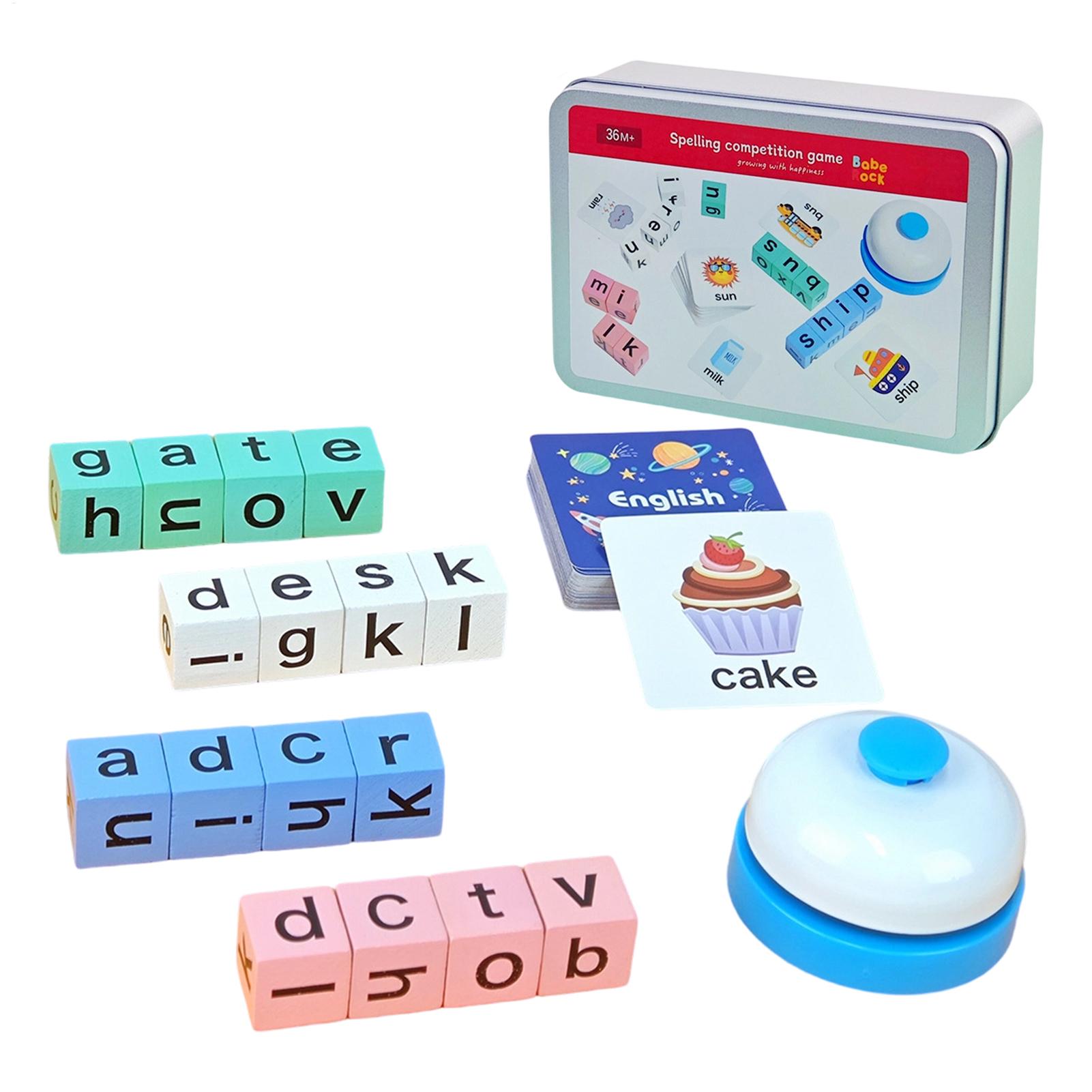 Kids Spelling Games Wooden Blo - Sight Word Game ulasan dan harga