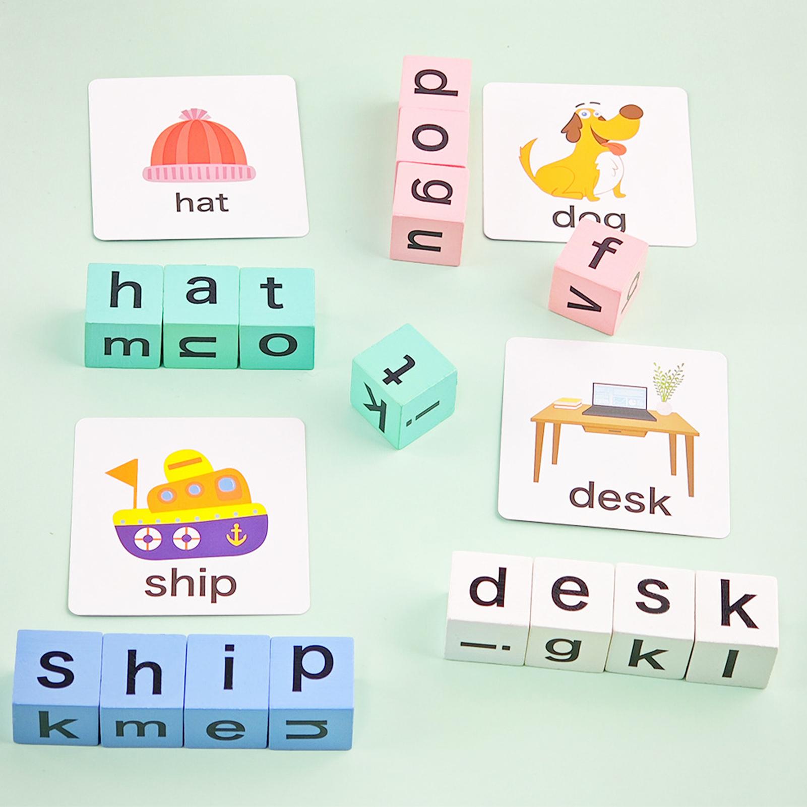 Kids Spelling Games Wooden Blo - Sight Word Game ulasan dan harga