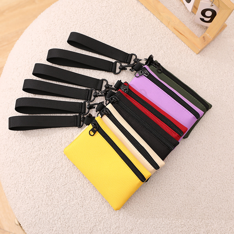 Simple Zipper Canvas Mini Coin - Kids Education Money ulasan dan harga