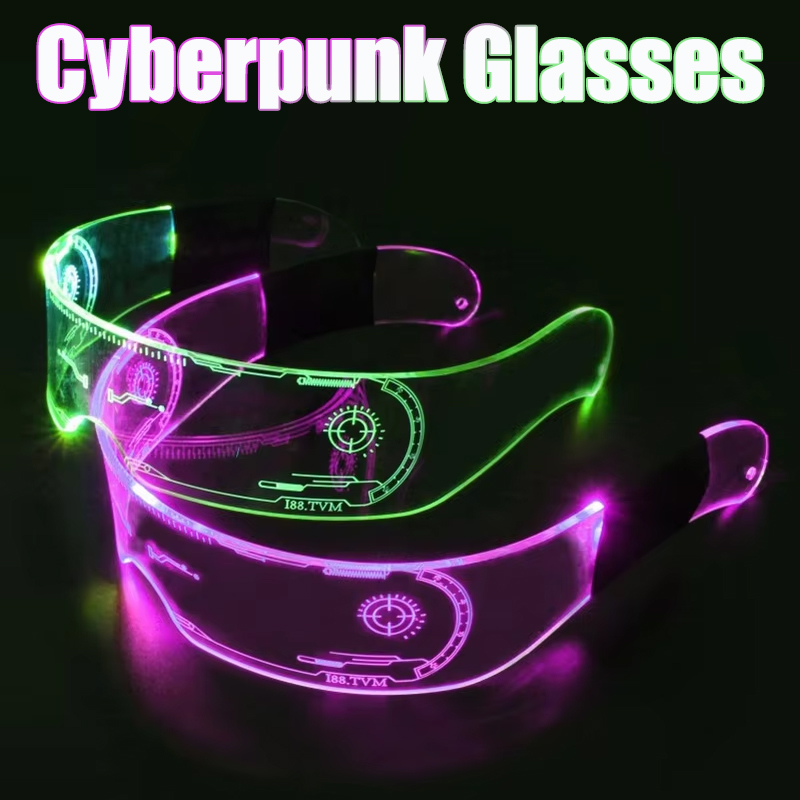 Cyberpunk Electric LED Glasses - English Kids Education ulasan dan harga