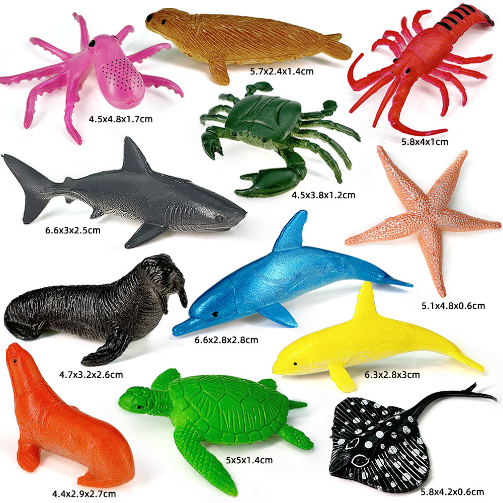 12pcs Ocean Sea Life Set Anima - Kids Educational Game ulasan dan harga