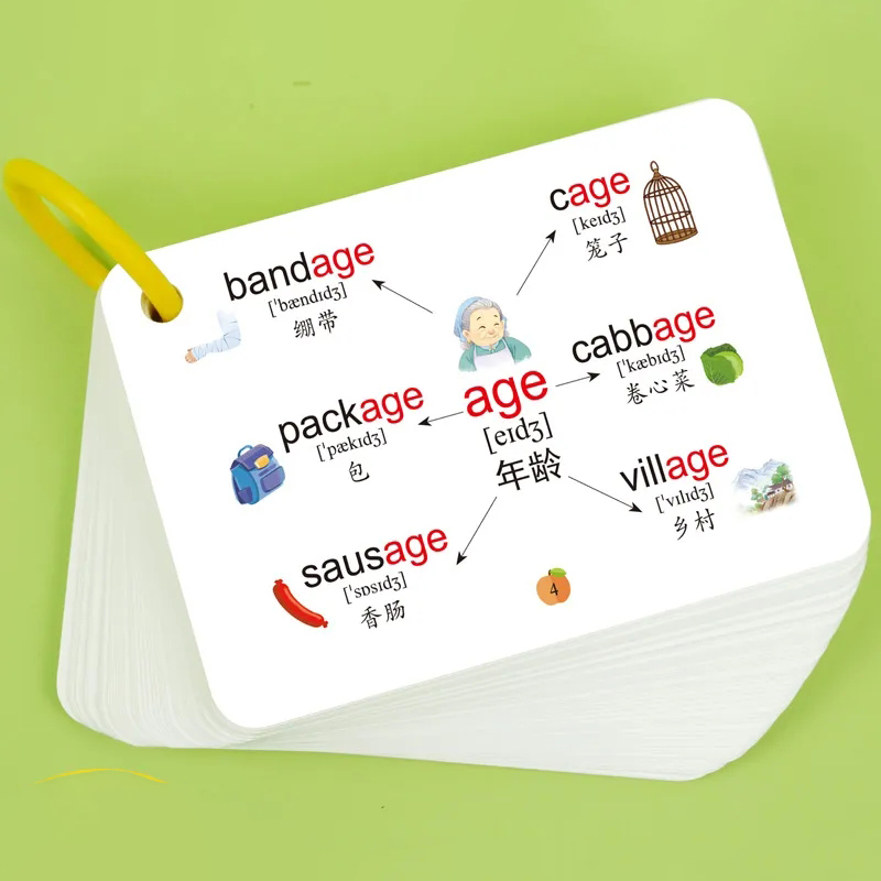 600 Words Mind Map Cards with  - Kids Education Words ulasan dan harga