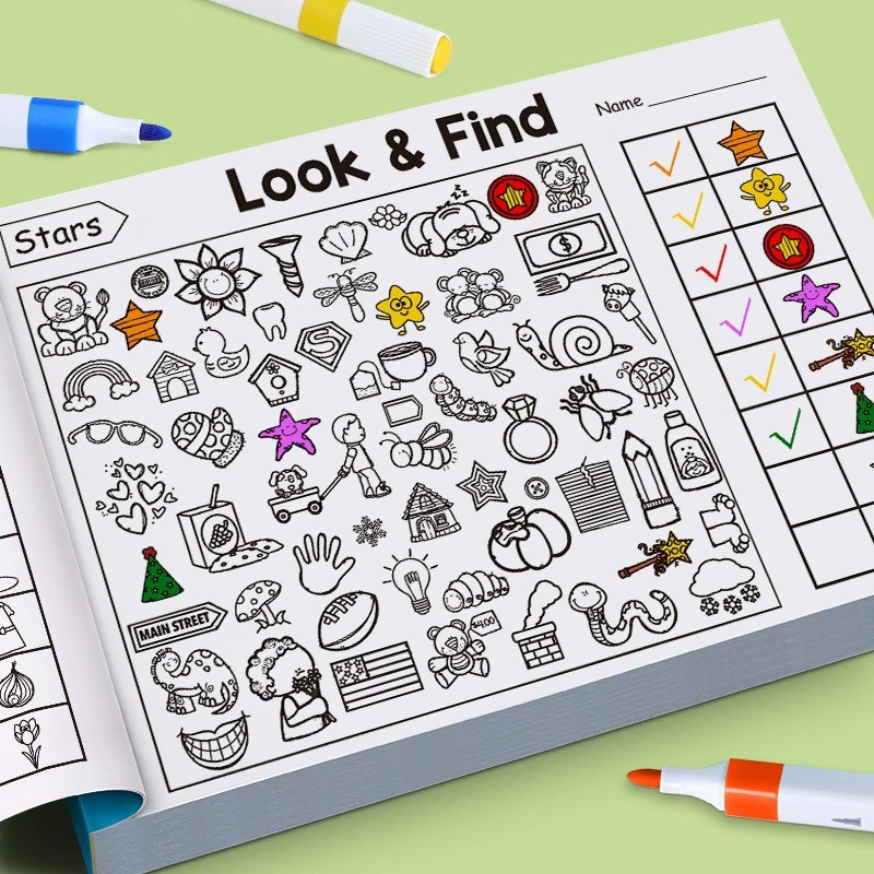 Look And Find Coloring Book fo - English Kids Education ulasan dan harga