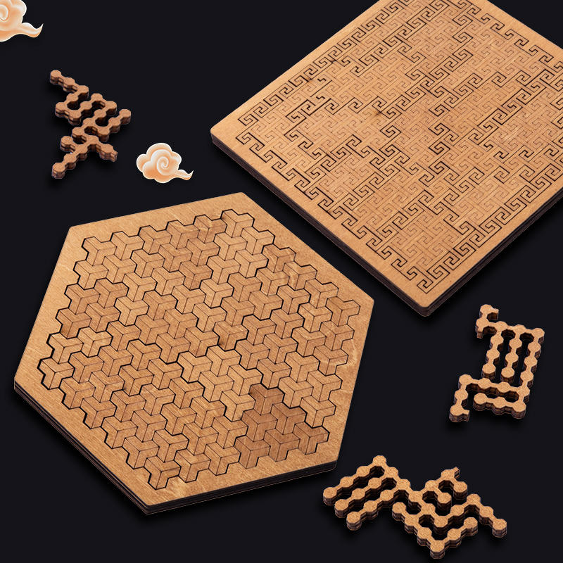 Impossible Wooden Puzzle IQ Pu - Brain Teaser Cube ulasan dan harga