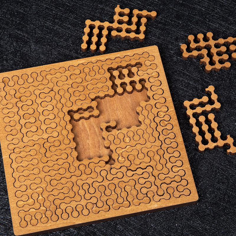 Impossible Wooden Puzzle IQ Pu - Brain Teaser Cube ulasan dan harga