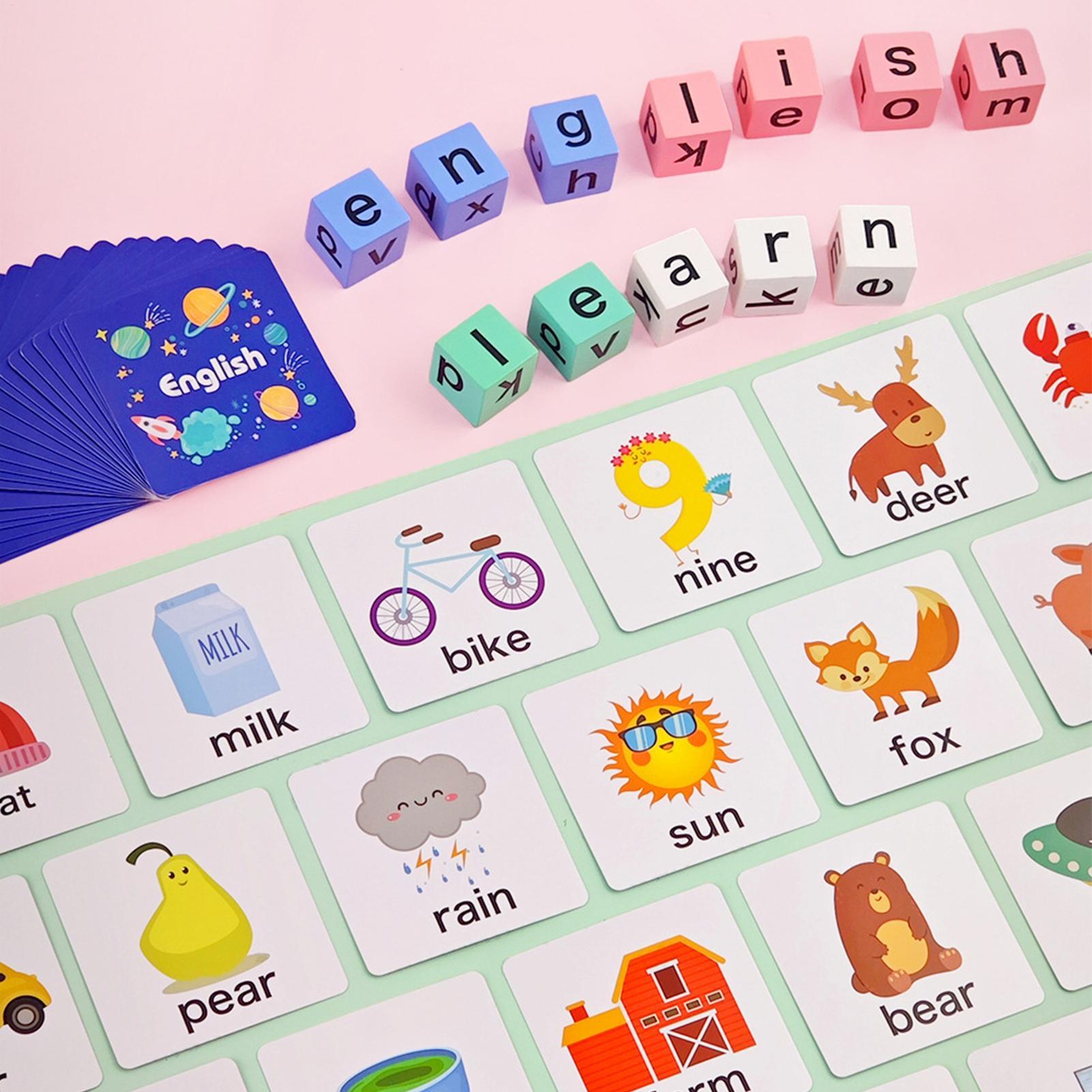 Kids Spelling Games Wooden Blo - Sight Word Game ulasan dan harga