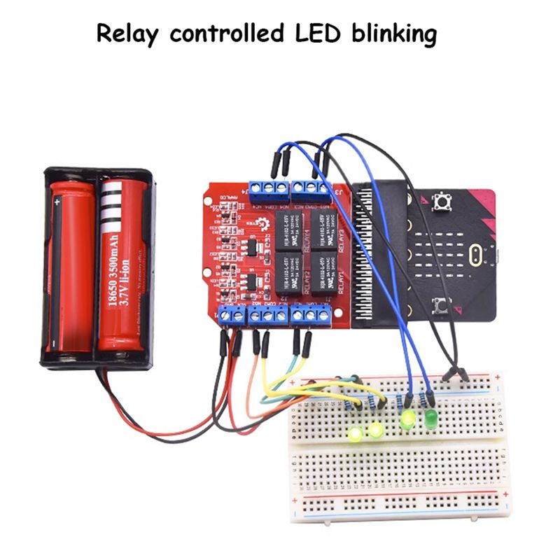 A64I Microbit 4 Channel Relay  - Kids Education Program ulasan dan harga