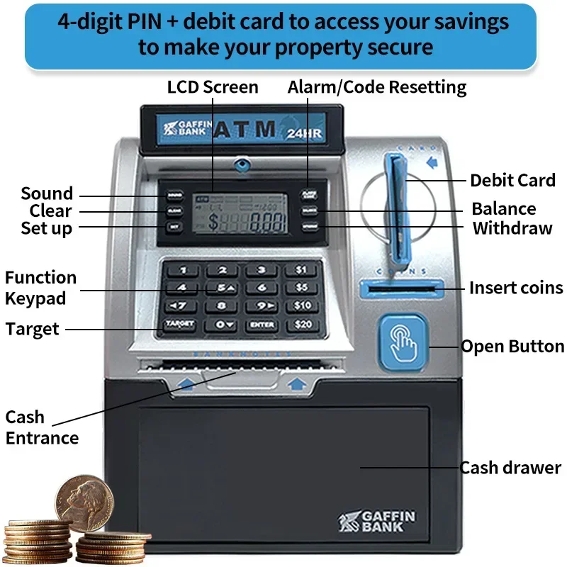 Children ATM Automatic Deposit - Kids Education Money ulasan dan harga
