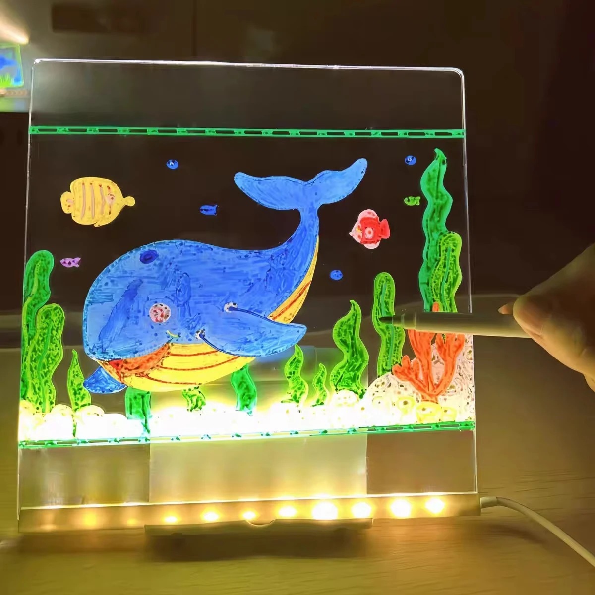 Magic Glow Kids Drawing Board: - Kids Education Age ulasan dan harga