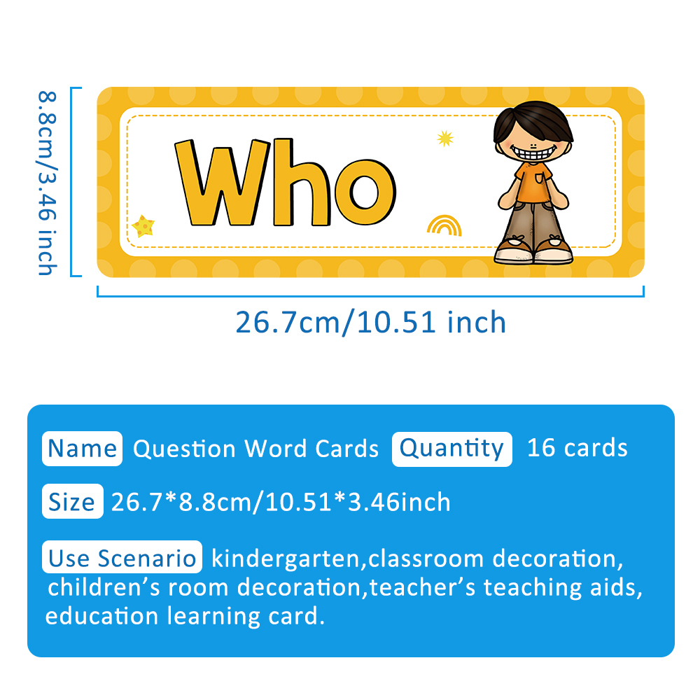 WH Question Words English Gram - Kids Education Questions ulasan dan harga