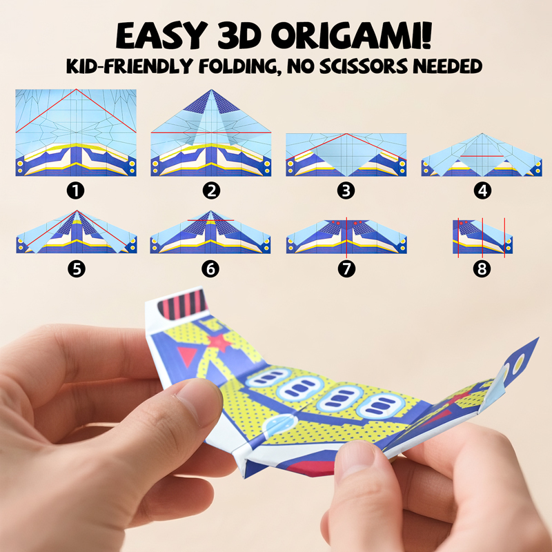 36 Sheets Paper Airplane Origa - Kids Educational Game ulasan dan harga