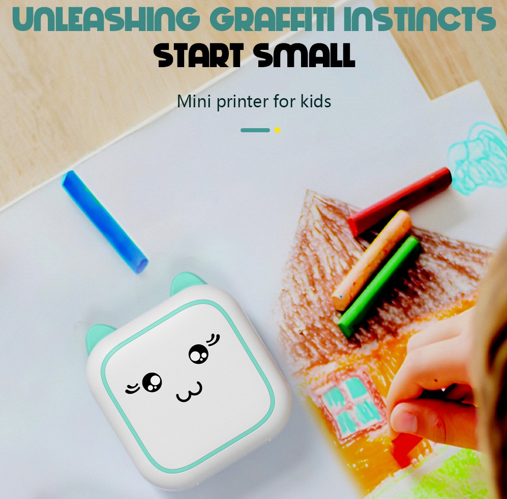Portable Mini Cartoon Thermal  - Kids Education Questions ulasan dan harga