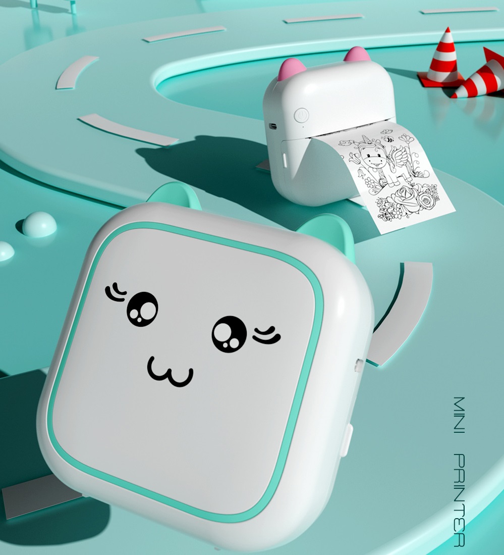 Portable Mini Cartoon Thermal  - Kids Education Questions ulasan dan harga