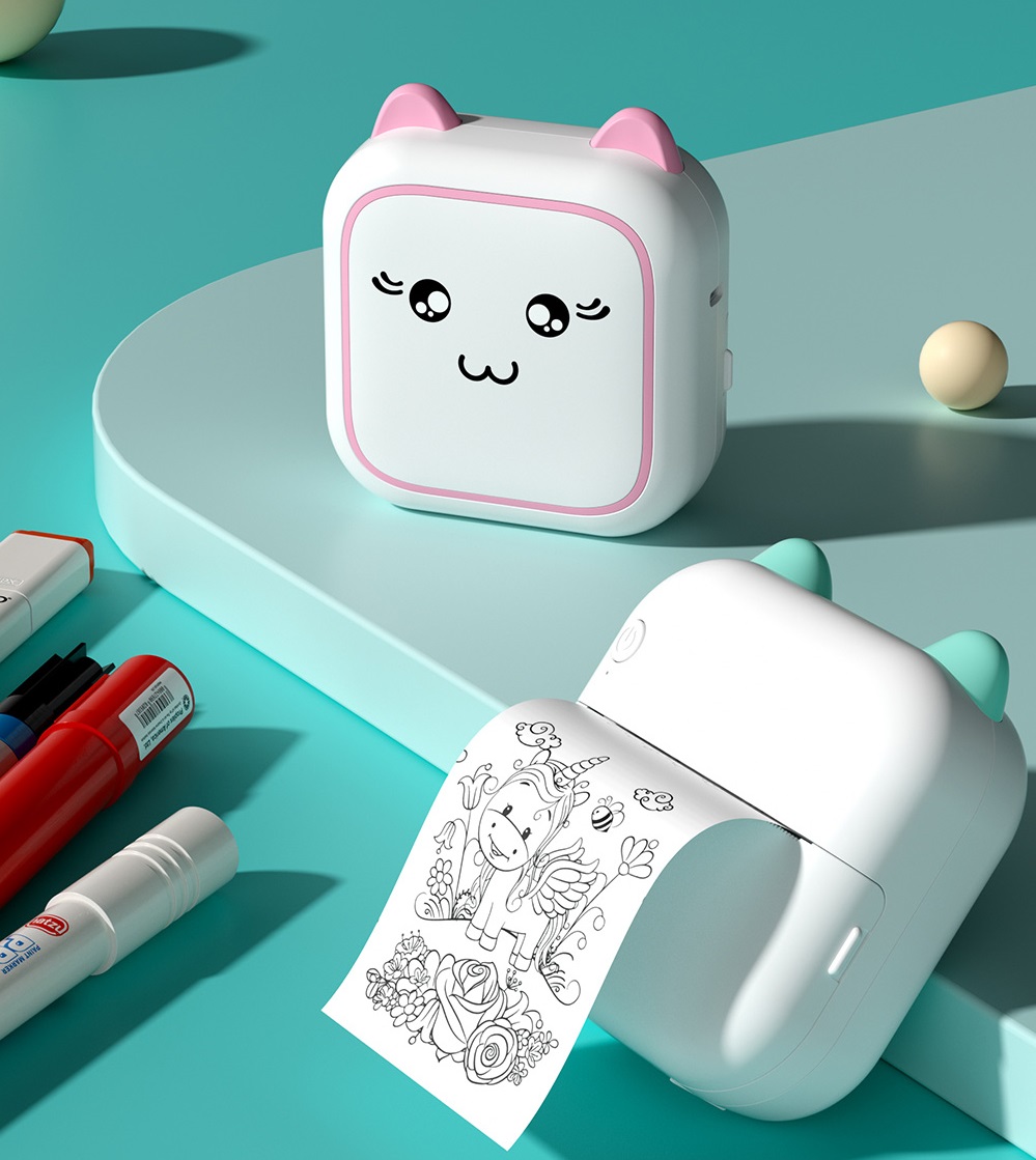 Portable Mini Cartoon Thermal  - Kids Education Questions ulasan dan harga