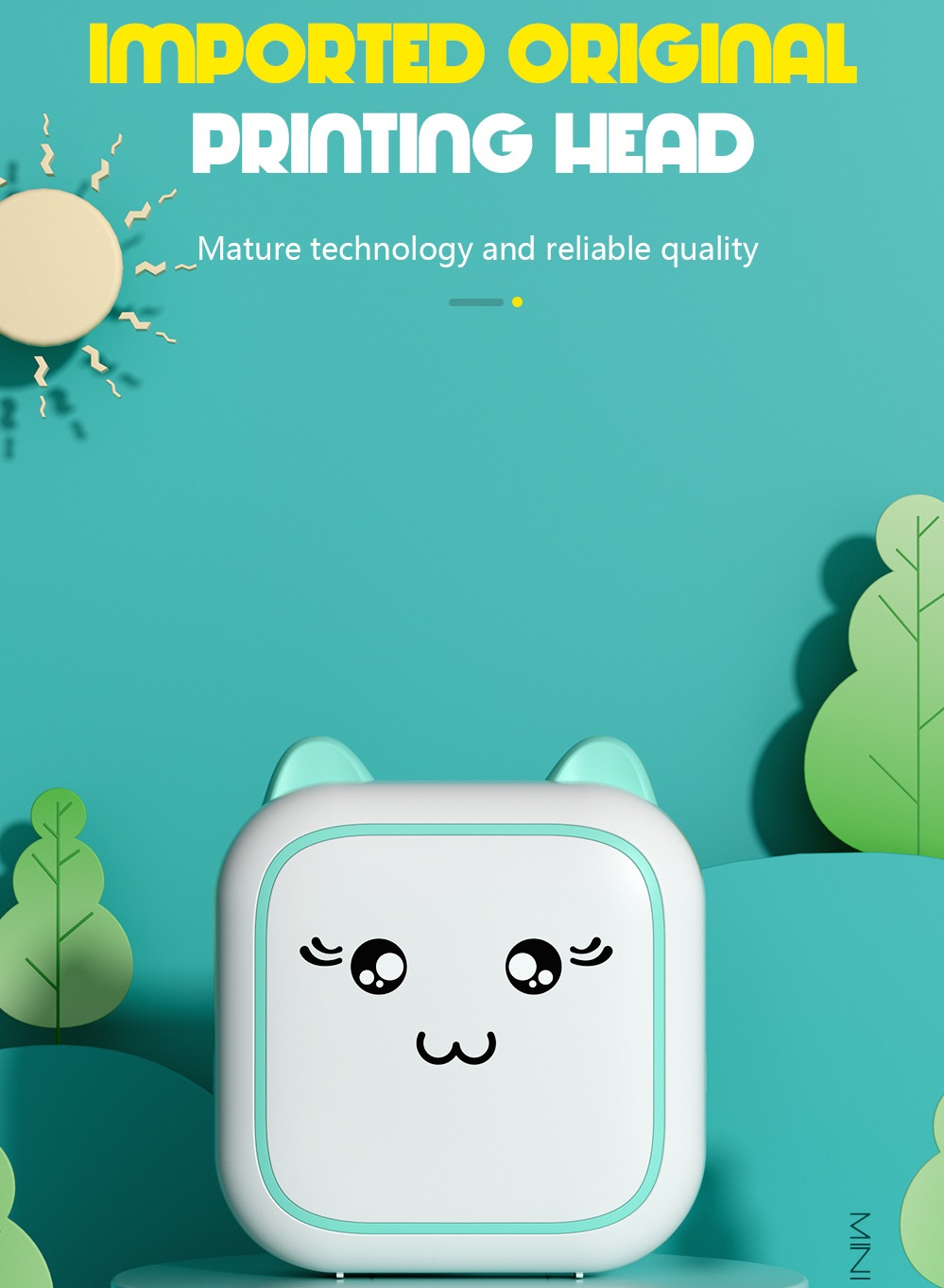 Portable Mini Cartoon Thermal  - Kids Education Questions ulasan dan harga