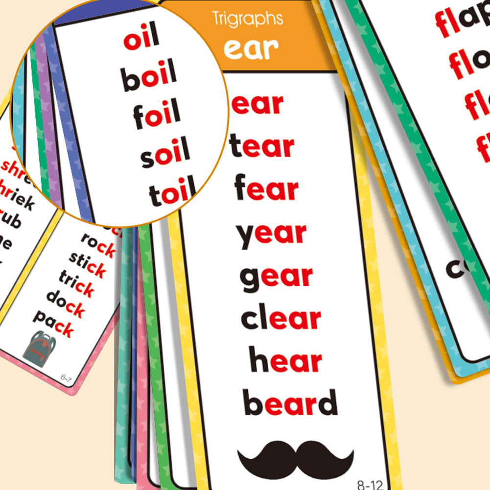 60pcs/Set Phonics Word List Ca - Sight Word Game ulasan dan harga