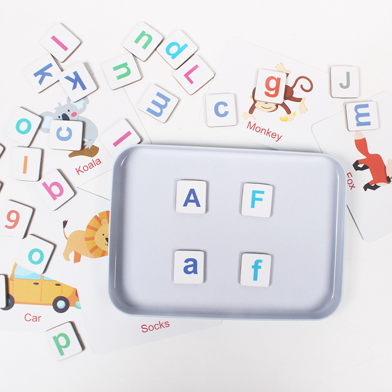 Wooden Puzzle Flash Cards Game - Kids Education Words ulasan dan harga
