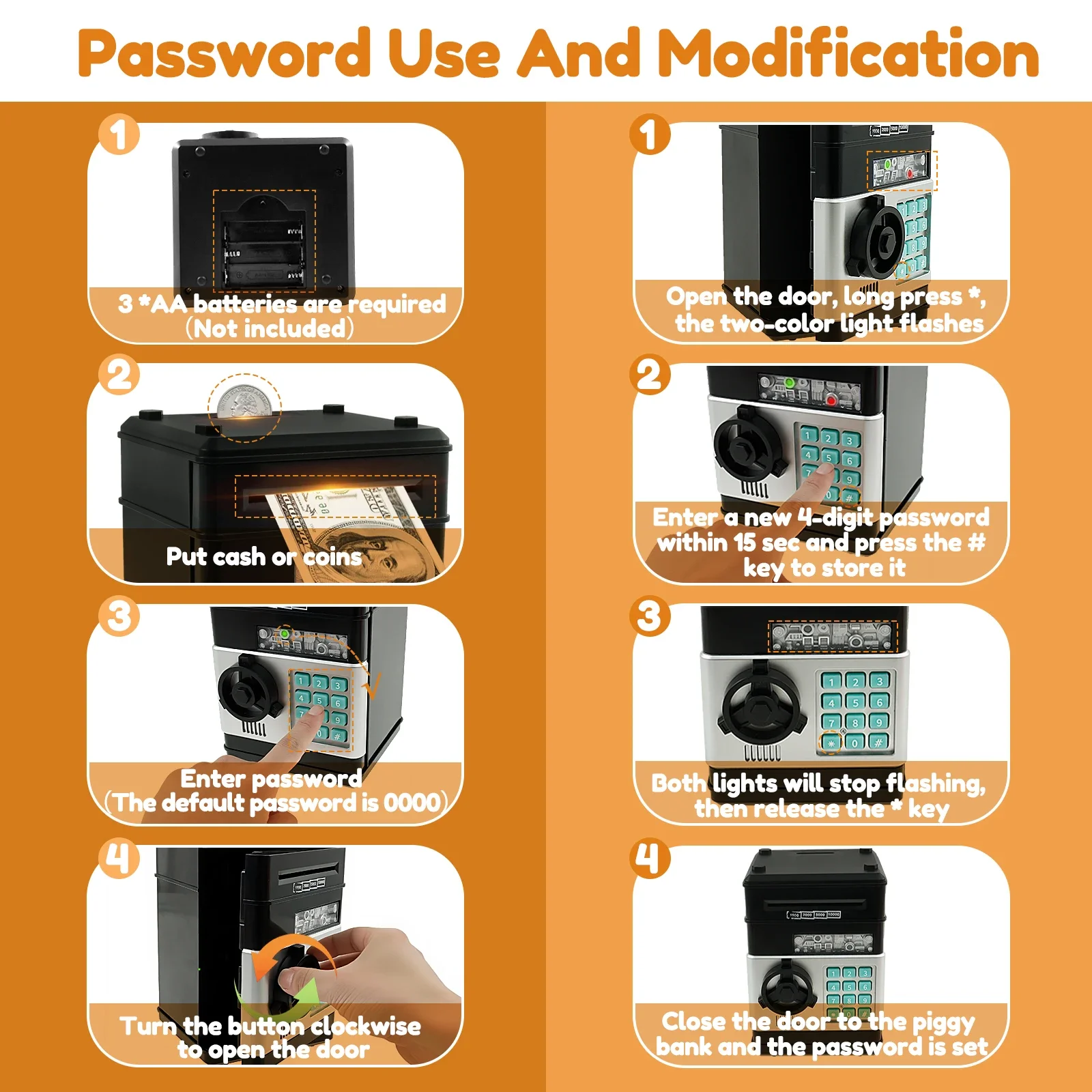 Electronic Password Money Bank - Kids Education Money ulasan dan harga