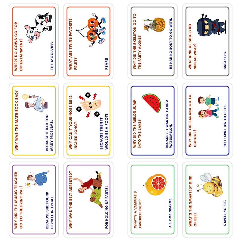 100 Lunchbox Jokes Cards Funny - Kids Education Questions ulasan dan harga