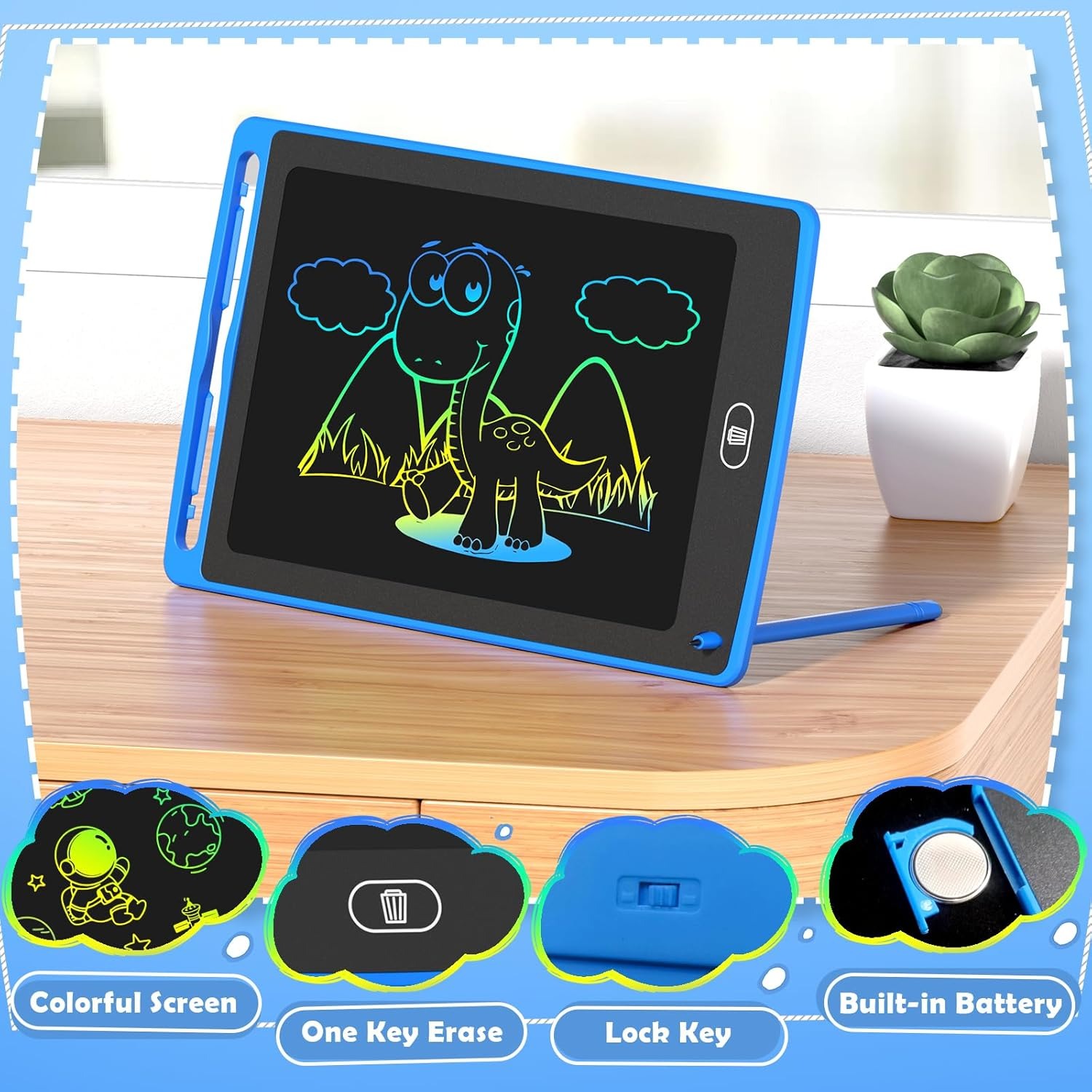Pack LCD Writing Tablet for Ki - Kids Education Age ulasan dan harga