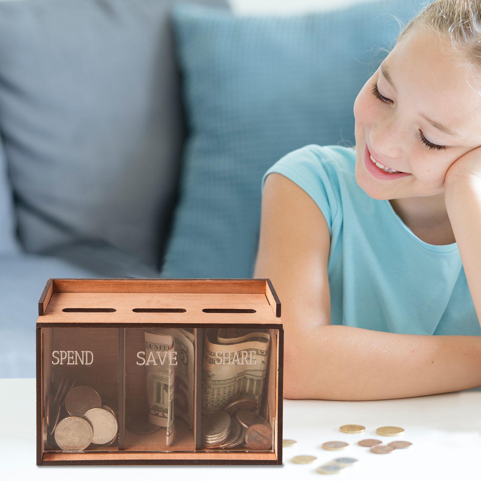 Save Money Box 3 Compartments  - Kids Education Money ulasan dan harga