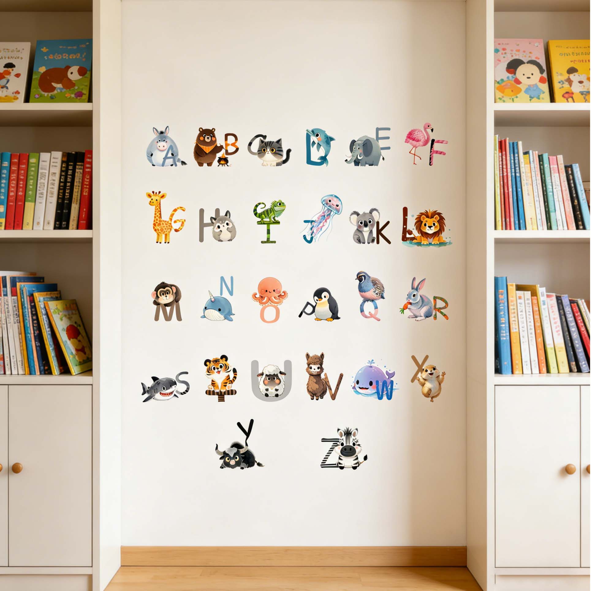26 Letter English Alphabet Wal - Kids Education Center ulasan dan harga